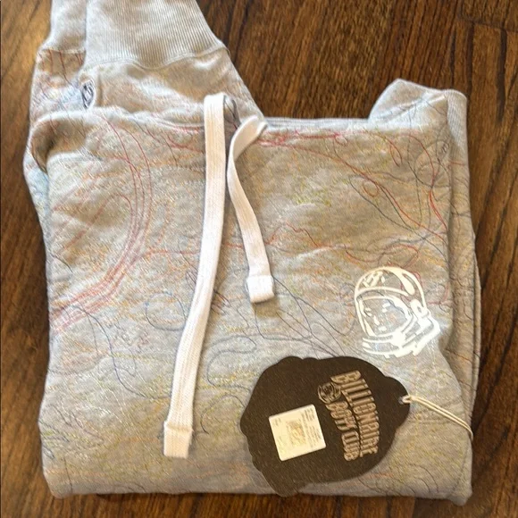 Billionaire Boys Club Multicolor Patterned Hoodie- Gray Scribble Hoodie - Picture 2 of 3